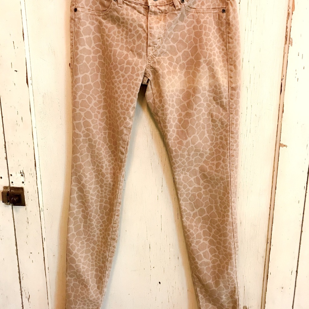 Rich and Skinny brand animal print jeans